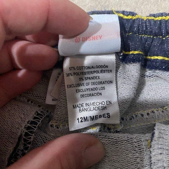 Vintage Disney Winnie the Pooh jeans sz 12/18m - Picture 3 of 3